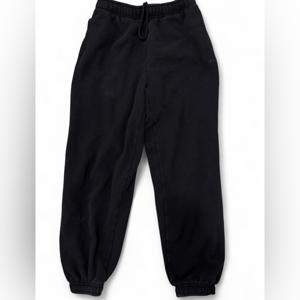 Aritzia TNA Sweat-fleece Black Joggers